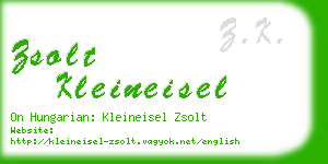 zsolt kleineisel business card